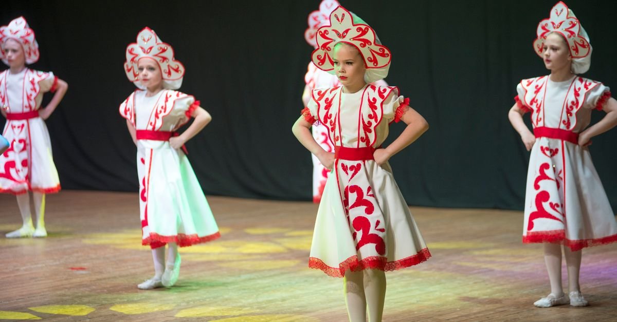 Young dancers performing on stage